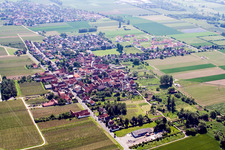 Village view in the district Dammheim in Landau in der Pfalz in the state Rhineland-Palatinate