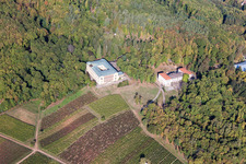 Aerial photograpy of Palace Villa Ludwigshoehe in Edenkoben in the state Rhineland-Palatinate, Germany