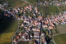 Wine Route x Main Street in Burrweiler in the state Rhineland-Palatinate, Germany