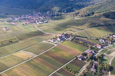 Oblique view of Complex of the hotel building Leinsweiler Hof in Leinsweiler in the state Rhineland-Palatinate, Germany