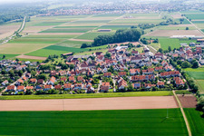 From the west in the district Mörlheim in Landau in der Pfalz in the state Rhineland-Palatinate, Germany