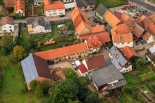 Oblique view of Gnägy Winery in the district Rechtenbach in Schweigen-Rechtenbach in the state Rhineland-Palatinate, Germany