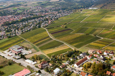 Sonnenberg in the district Schweigen in Schweigen-Rechtenbach in the state Rhineland-Palatinate, Germany out of the air