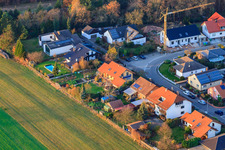 Roman Ring in Berg in the state Rhineland-Palatinate, Germany from the plane