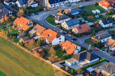 Bird's eye view of Roman Ring in Berg in the state Rhineland-Palatinate, Germany