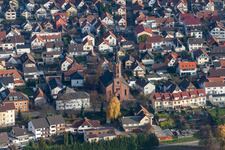 St. Martin's Church in the district Forchheim in Rheinstetten in the state Baden-Wuerttemberg, Germany