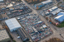Aerial view of TipTop S&G in the district Rauental in Rastatt in the state Baden-Wuerttemberg, Germany