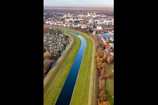 Course of the Murg at the Flößerbach in Rastatt in the state Baden-Wuerttemberg, Germany