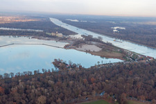 Aerial view of Seltz in the state Bas-Rhin, France