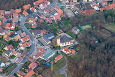 Drone recording of Neewiller-près-Lauterbourg in the state Bas-Rhin, France
