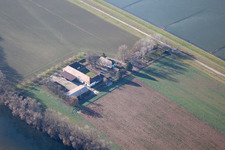 Maxau, Hofgut in the district Knielingen in Karlsruhe in the state Baden-Wuerttemberg, Germany