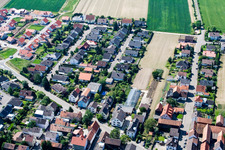 Ringstr in the district Hayna in Herxheim bei Landau in the state Rhineland-Palatinate, Germany out of the air