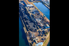 DERICHEBOURG Environment on Hochbahnstrasse in the Rhine harbor in the district Mühlburg in Karlsruhe in the state Baden-Wuerttemberg, Germany