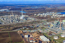 Mineral oil refinery Oberrhein, BEB Bioenergie Baden GmbH and Peter Gross Umwelt GmbH & Co. KG in the district Knielingen in Karlsruhe in the state Baden-Wuerttemberg, Germany