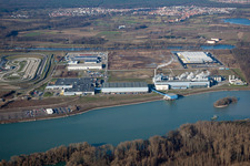 Building and production halls on the premises of Papierfabrik Palm GmbH & Co. KG in the district Industriegebiet Woerth-Oberwald in Woerth am Rhein in the state Rhineland-Palatinate