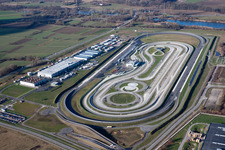 Test track for trucks from Daimler in Woerth am Rhein in the state Rhineland-Palatinate