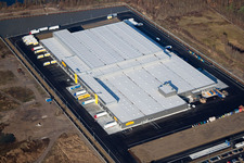 Netto Logistic center in industrial and commercial area iOberwald in Woerth am Rhein in the state Rhineland-Palatinate