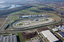 Test track and practice area for Trucks of Daimler in the district Industriegebiet Woerth-Oberwald in Woerth am Rhein in the state Rhineland-Palatinate