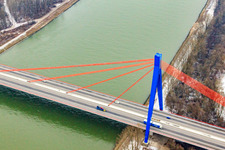 Speyer, motorway Rhine bridge in Otterstadt in the state Rhineland-Palatinate, Germany