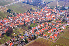At Neuberg in winter in the district Wollmesheim in Landau in der Pfalz in the state Rhineland-Palatinate, Germany