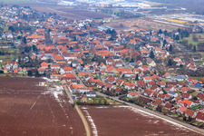 Back alley in winter in Rohrbach in the state Rhineland-Palatinate, Germany