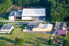 Aerial photograpy of Schaffhausen pres Seltz in Schaffhouse-près-Seltz in the state Bas-Rhin, France