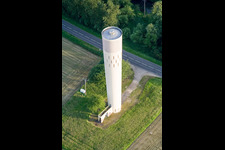 Water tower in Beinheim in the state Bas-Rhin, France