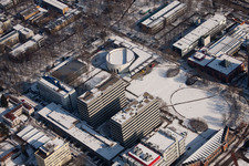 Karlsruhe Institute of Technology (TH) Right cafeteria below Altest Stadium in the district Innenstadt-Ost in Karlsruhe in the state Baden-Wuerttemberg, Germany