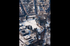 Botanical garden at the castle in the district Innenstadt-West in Karlsruhe in the state Baden-Wuerttemberg, Germany