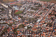 Gravel pits in the district Linkenheim in Linkenheim-Hochstetten in the state Baden-Wuerttemberg, Germany