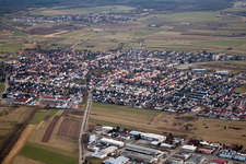 Spöck from the north in the district Neuthard in Karlsdorf-Neuthard in the state Baden-Wuerttemberg, Germany