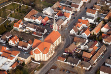 St. James in the district Karlsdorf in Karlsdorf-Neuthard in the state Baden-Wuerttemberg, Germany