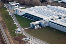 Industrial estate and company settlement SEW GGW in Bruchsal in the state Baden-Wurttemberg
