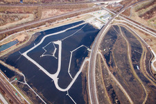 Landfill on the B3 in Bruchsal in the state Baden-Wuerttemberg, Germany
