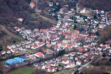 From the northwest in the district Rotenberg in Rauenberg in the state Baden-Wuerttemberg, Germany