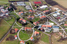 Oblique view of State Psychiatric Hospital in the district Altwiesloch in Wiesloch in the state Baden-Wuerttemberg, Germany