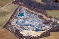 Limestone quarry in Wiesloch in the state Baden-Wuerttemberg, Germany