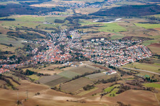 From the west in the district Baiertal in Wiesloch in the state Baden-Wuerttemberg, Germany
