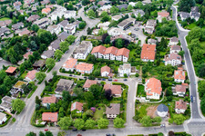 Aerial photograpy of SW, Am Stangenacker in the district Südweststadt in Pforzheim in the state Baden-Wuerttemberg, Germany