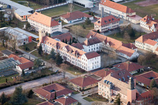 Oblique view of Foundation, Jakob-Reeb-School, St. Joseph's Youth Center in Landau in der Pfalz in the state Rhineland-Palatinate, Germany