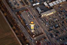 Hornbach parking lot in Bornheim in the state Rhineland-Palatinate, Germany