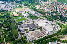Industrial area Brötzingen in the district Brötzingen in Pforzheim in the state Baden-Wuerttemberg, Germany