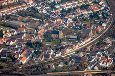 Church building in the village of in the district Friedrichsfeld in Mannheim in the state Baden-Wurttemberg, Germany