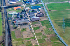 Stall Erny and Stall Dehoust on Marderweg in the district Friedrichsfeld in Mannheim in the state Baden-Wuerttemberg, Germany