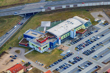 Aerial view of Fitness Park Schwetzingen GmbH in Schwetzingen in the state Baden-Wuerttemberg, Germany