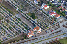 Cemetery in Schwetzingen in the state Baden-Wuerttemberg, Germany