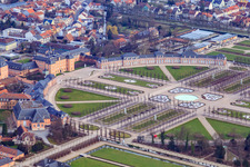 Rondell in the Arion Fountain in the Schwetzingen Palace Park in Schwetzingen in the state Baden-Wuerttemberg, Germany