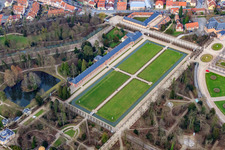 Orangery in the Schwetzingen Palace Gardens in Schwetzingen in the state Baden-Wuerttemberg, Germany