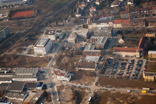 Project EASTSITE of BAU Bauträgergesellschaft mbH in the district Neuostheim in Mannheim in the state Baden-Wuerttemberg, Germany from above
