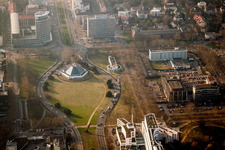 Building and Observatory of the Planetarium in the district Oststadt in Mannheim in the state Baden-Wurttemberg, Germany